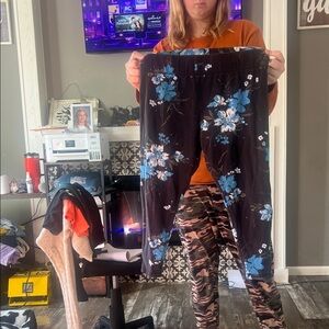 Mixit Black Floral Joggers